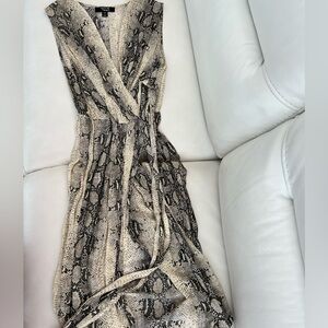 Snake print dress